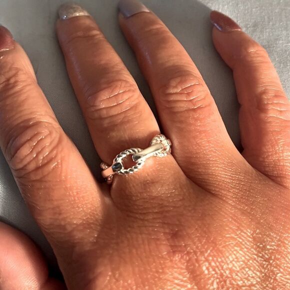 The Braided Link Ring in 925 silver - Picture 4 of 9